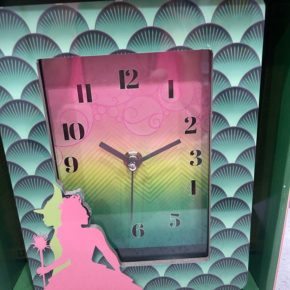 Universal "Wicked" Green and Pink Frame Desk Clock